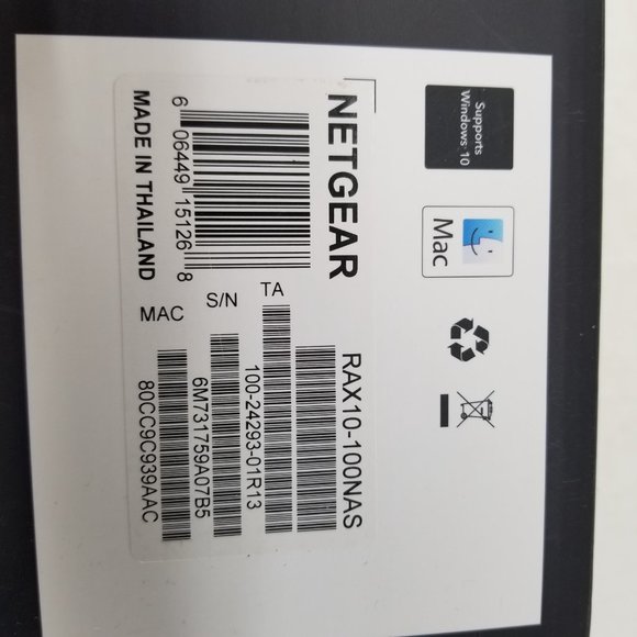 Netgear AX1800 Dual Band 4-Stream RAX10 1.8 GBPS WiFi 6 Router - Black - Picture 2 of 7